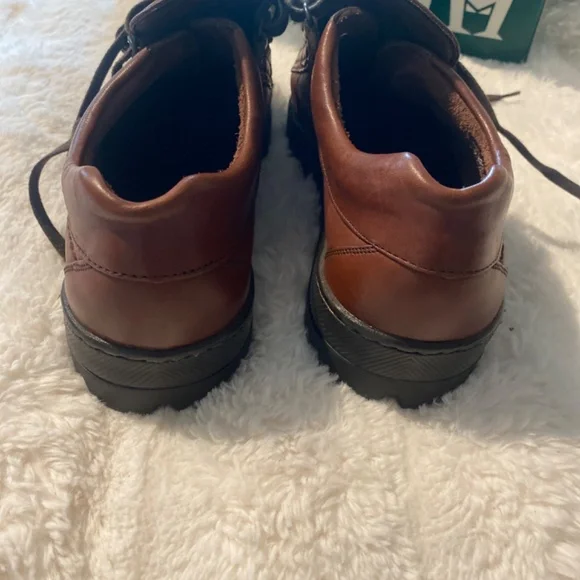 NEW MEPHISTO MENS LEATHER BROWN SHOES SIZE 9 - Picture 5 of 8